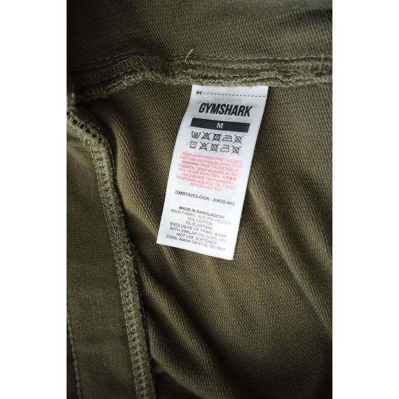 Gymshark GMBT4252 Men's Sz Medium Olive Green Critical Zip Jogger Pants - Picture 7 of 10